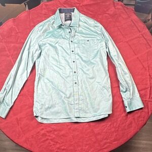 The Shirt Bar Men's Tailored Fit Light Blue Dress Shirt 16 1/2 34 Long Sleeve